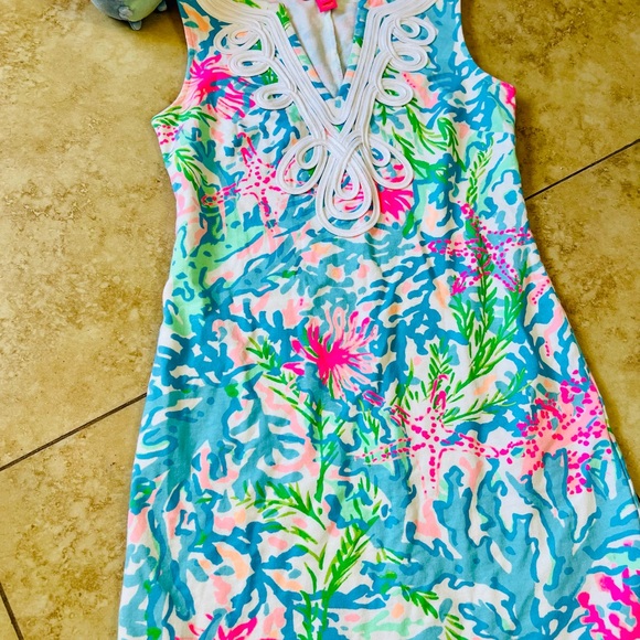 Lilly Pulitzer Dress Starfish Coral - Picture 2 of 5